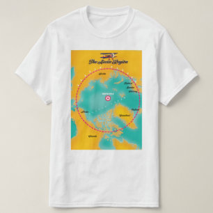 Mapa de la región ártica polo norte