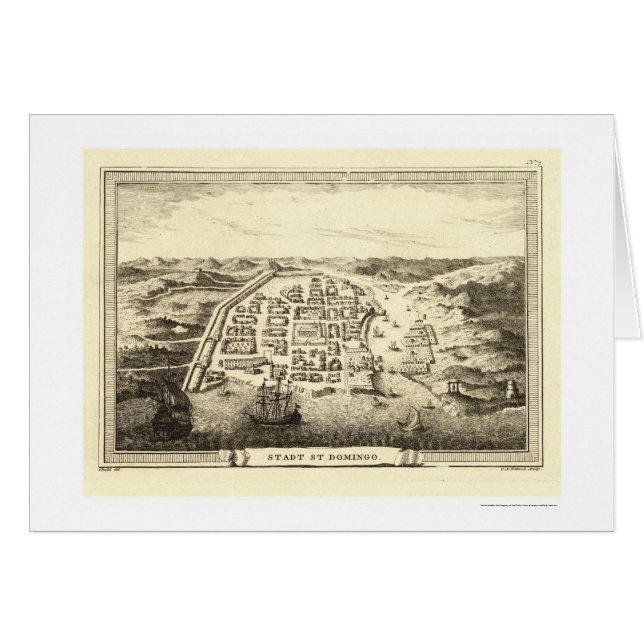 Mapa de la República Dominicana de C.F. Fritzsch (Anverso (Horizontal))