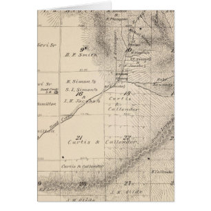 Mapa de la sección del condado de Tulare T15S R25