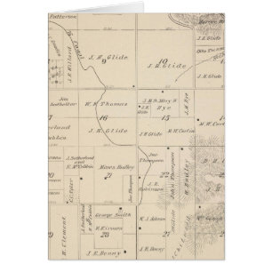 Mapa de la sección del condado de Tulare T16S R25