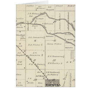Mapa de la sección del condado de Tulare T17S R25