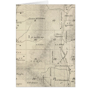Mapa de la sección del condado de Tulare T17S R27