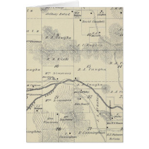 Mapa de la sección del condado de Tulare T22S R28
