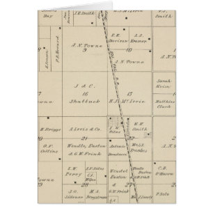 Mapa de la sección del condado de Tulare T24S R25