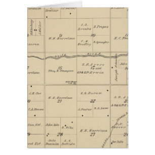 Mapa de la sección del condado de Tulare T24S R26