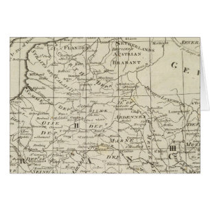 Mapa de la sede de la guerra en Francia