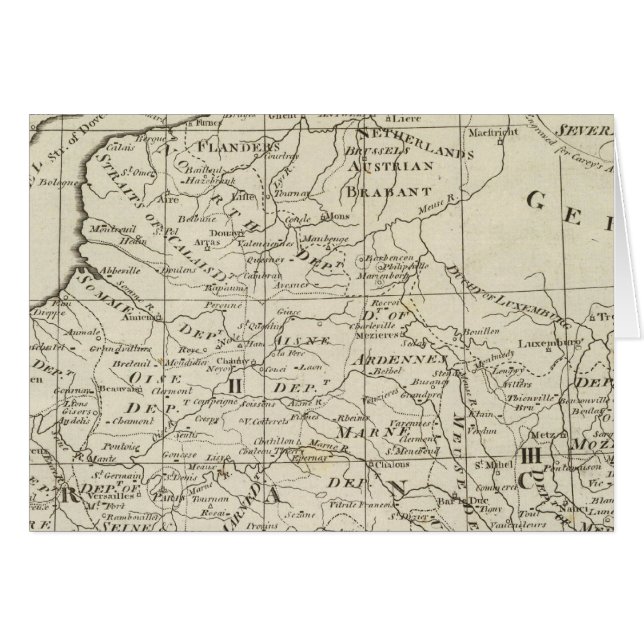 Mapa de la sede de la guerra en Francia (Anverso (Horizontal))