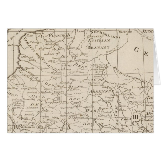 Mapa de la sede de la guerra en Francia 2 (Anverso (Horizontal))