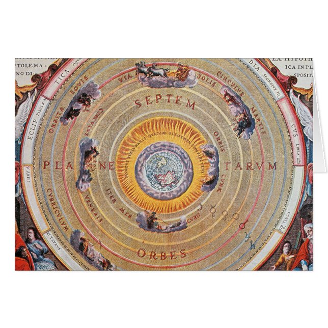 Mapa de la tierra basado en las teorías de (Anverso (Horizontal))