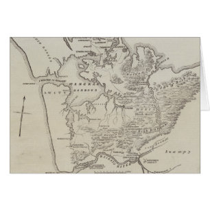 Mapa de la tierra entre Auckland y el río de