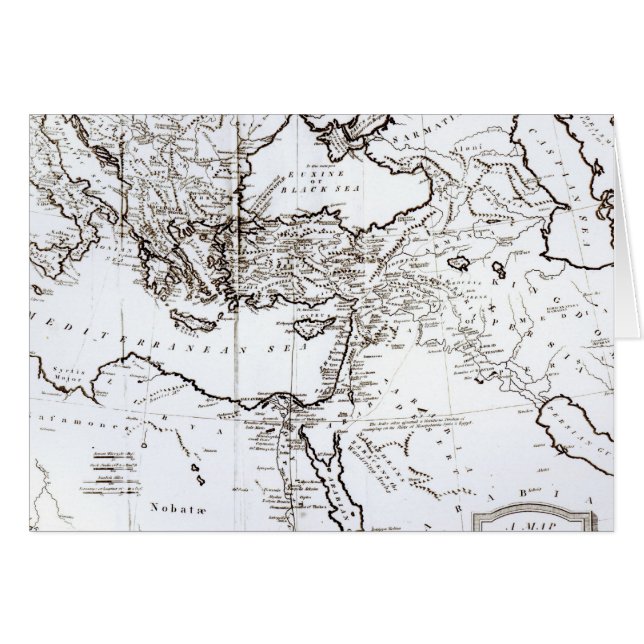 Mapa de la zona oriental del imperio romano (Anverso (Horizontal))