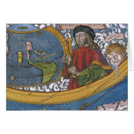 Mapa de las Américas con Explorer Amerigo Vespucci