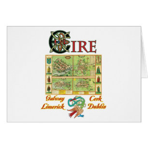 Mapa de las ciudades de Eire