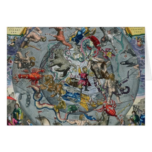 Mapa de las constelaciones del septentrional (Anverso (Horizontal))