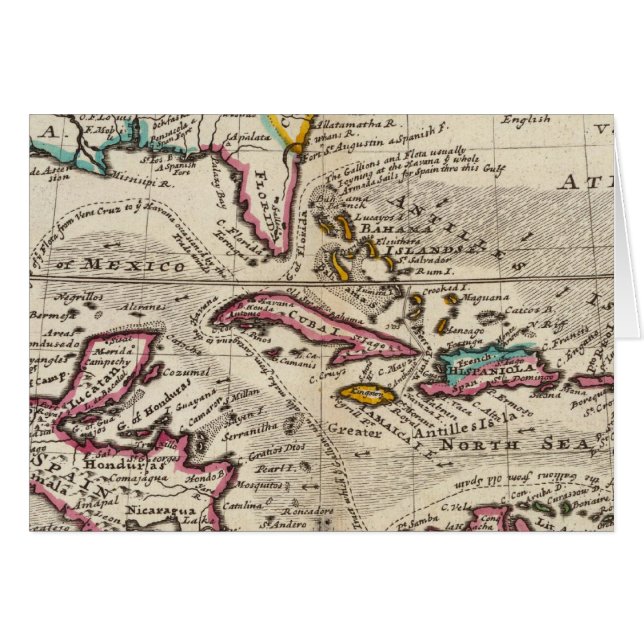 Mapa de las Indias Occidentales, México o Nueva Es (Anverso (Horizontal))