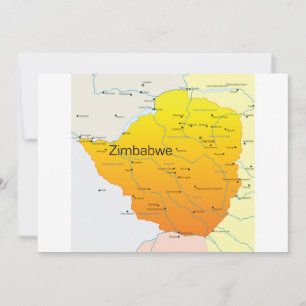 Mapa de las invitaciones de Zimbabue