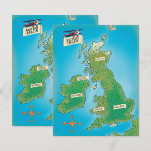 Mapa de las Islas Británicas