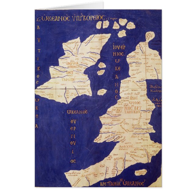 Mapa de las islas británicas, de 'Geographia (Frente)