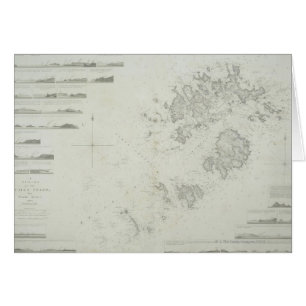 Mapa de las islas de Scilly en Gran Bretaña
