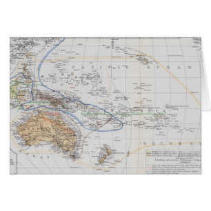 Mapa de las razas de Oceanía y de Australasia