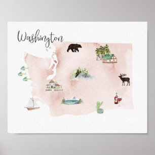 Mapa de las señales del Wanderlust de Washington