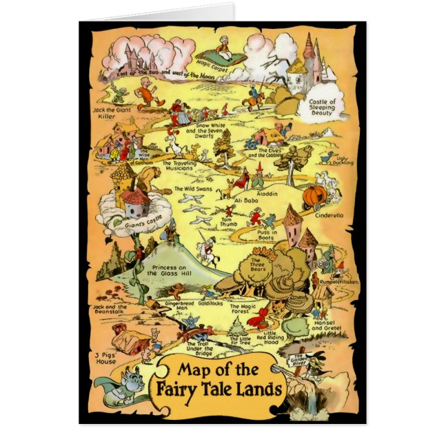 Mapa de las tierras de hadas (Frente)