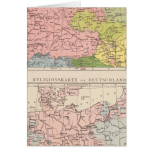 Mapa de lenguas y religiones en Alemania