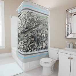 Mapa de Londres 2015: Cortina de ducha con vistas