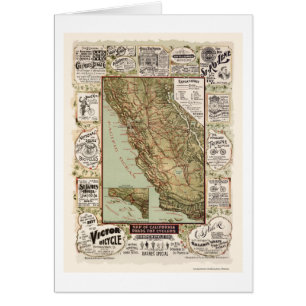 Mapa de los caminos de la bicicleta de California