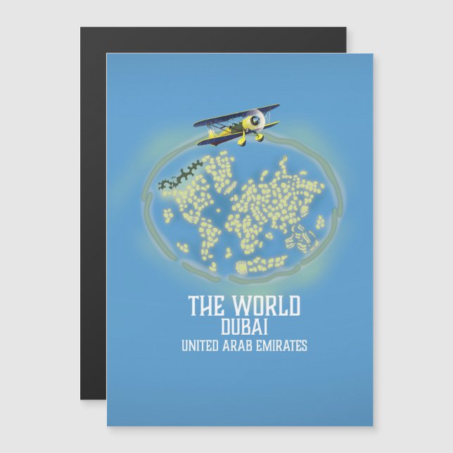 Mapa de los Emiratos Árabes Unidos en el mundo Dub (Anverso/Reverso)