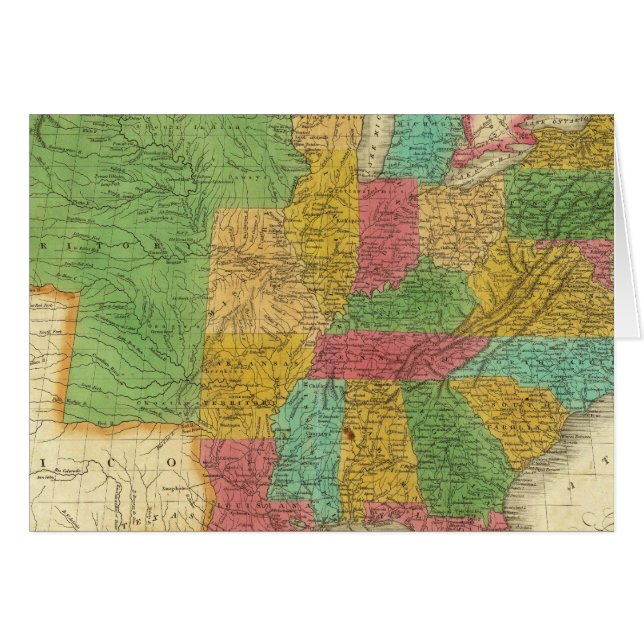 Mapa de los Estados Unidos (Anverso (Horizontal))