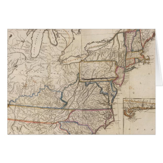 Mapa de los Estados Unidos (Anverso (Horizontal))