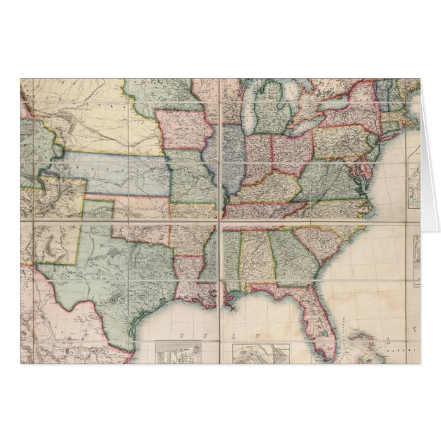 Mapa de los Estados Unidos 3 (Anverso (Horizontal))