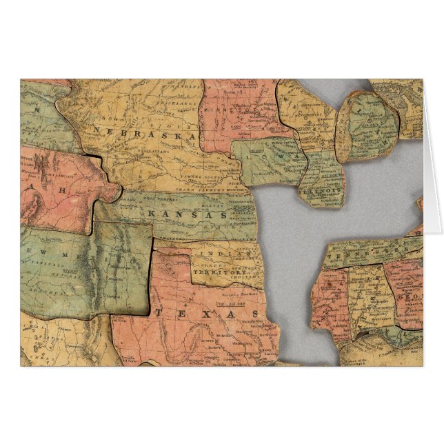 Mapa de los Estados Unidos y Canadá (Anverso (Horizontal))