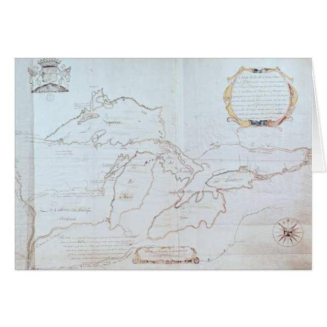 Mapa de los Great Lakes (Anverso (Horizontal))
