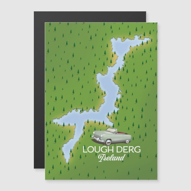 Mapa de Lough Derg Ireland (Anverso/Reverso)