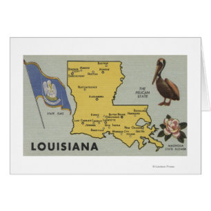 Mapa de LouisianaDetailed de StateLouisiana