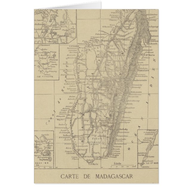 Mapa de Madagascar (Frente)