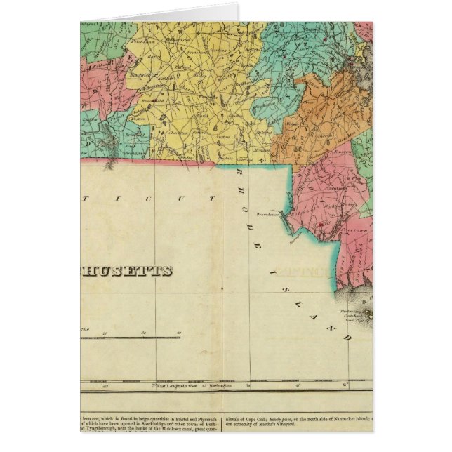 Mapa De Massachusetts (Frente)
