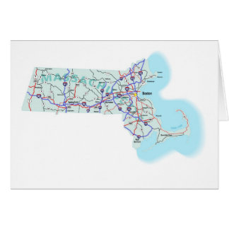 Mapa de Massachusetts en blanco