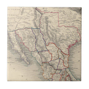 Mapa de México, de California y de Tejas