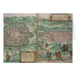 Mapa de México y de Cuzco, de 'Civitates Orbis Te