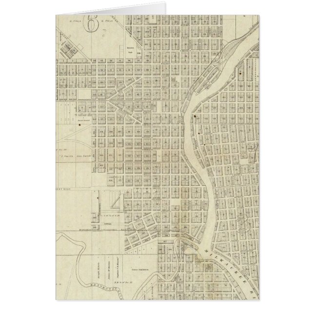 Mapa de Milwaukee (Frente)