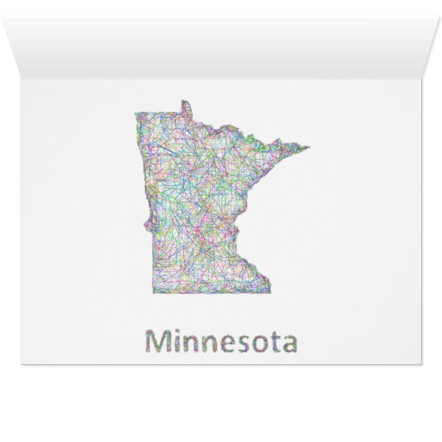 Mapa de Minnesota (Adentro Horizontal (Parte inferior))