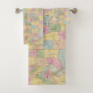 Mapa de Mississippi, de Luisiana y de Arkansas