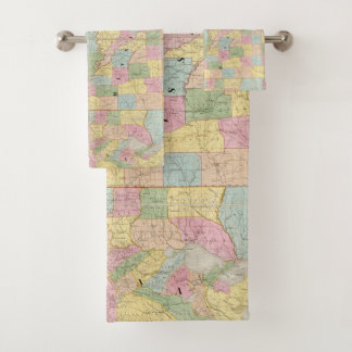 Mapa de Mississippi, de Luisiana y de Arkansas