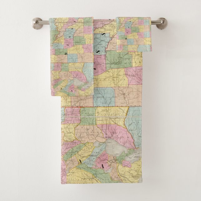 Mapa de Mississippi, de Luisiana y de Arkansas (In situ)