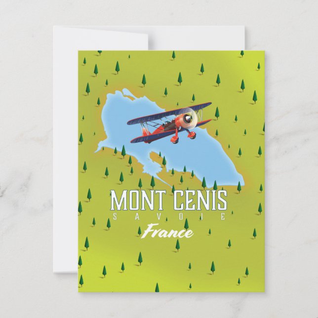 Mapa de Mont Cenis Savoie, Francia (Anverso)