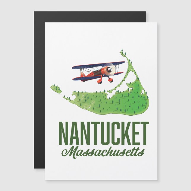 Mapa de Nantucket Massachusetts (Anverso/Reverso)