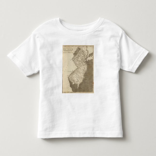 Mapa de New Jersey por Arrowsmith (Anverso)